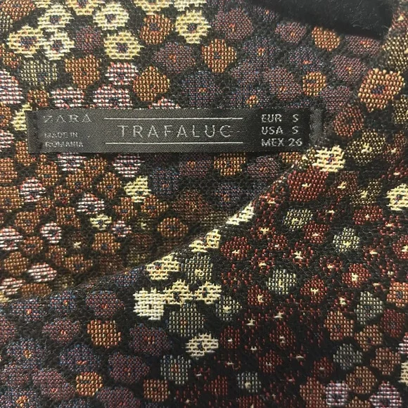 ZARA Multicolor Patterned Mini Dress - Picture 10 of 16